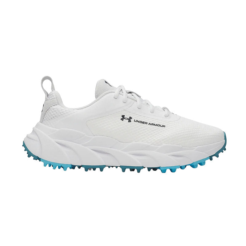 UNDER ARMOUR Halo Hybrid Women's Spikeless Shoes (White/Navy)