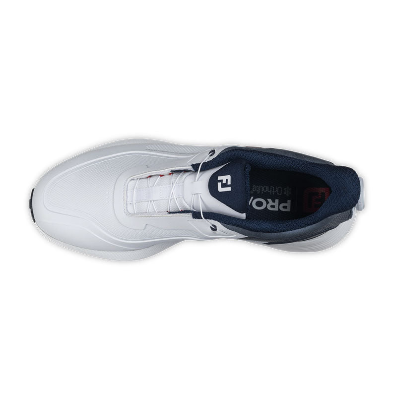 FOOTJOY Pro/SL BOA Men's Spikeless Shoes (White/Blue/Red)