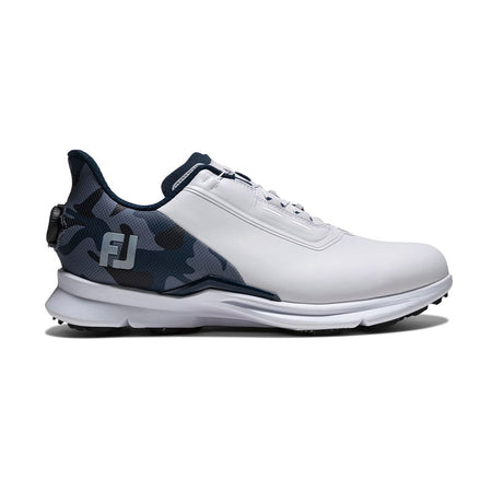 FOOTJOY FJ Fuel BOA Men's Spiked Shoes (White/Blue/Blue)