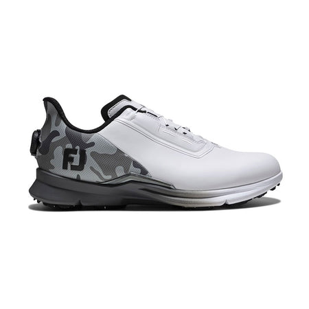 FOOTJOY FJ Fuel BOA Men's Spiked Shoes (White/Grey/Black)