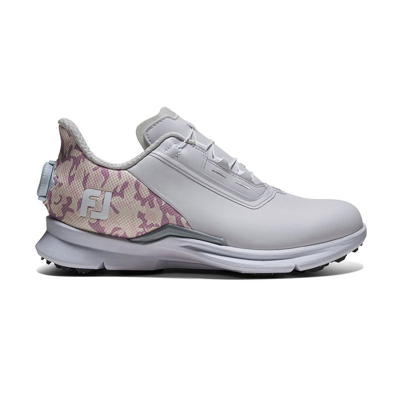 FOOTJOY FJ Fuel BOA Women's Spikeless Shoes (White/Pink/Purple)