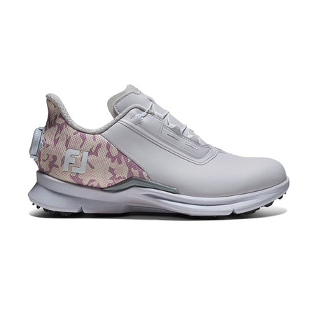 FOOTJOY FJ Fuel BOA Women's Spikeless Shoes (White/Pink/Purple)