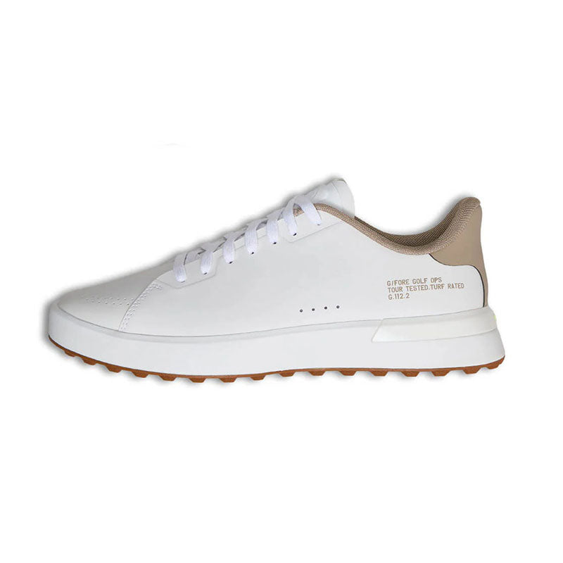 GFORE G.112 Men's Spikeless Shoes (White/Brown)