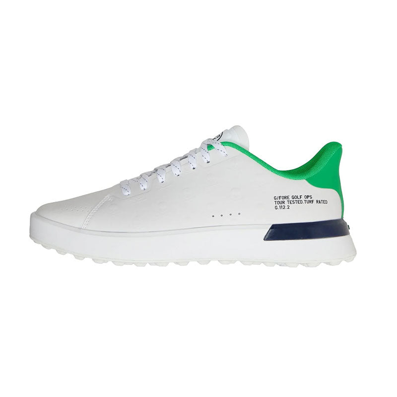 GFORE G.112 Embossed Skull & Tees Men's Spikeless Shoes (White/Green)