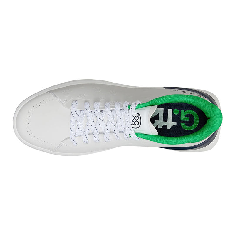 GFORE G.112 Embossed Skull & Tees Men's Spikeless Shoes (White/Green)