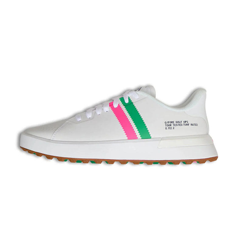 GFORE G.112 Stripe Kiltie Women's Spikeless Shoes (White/Multi)