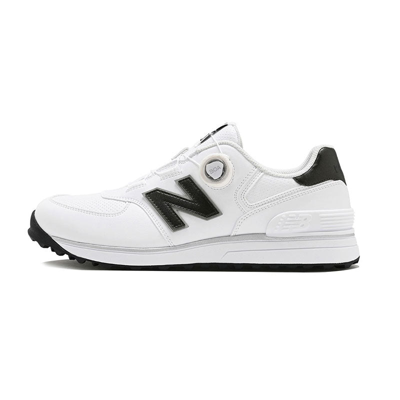 NEW BALANCE 574 V4 BOA Women's Spikeless Shoes (White/Grey)