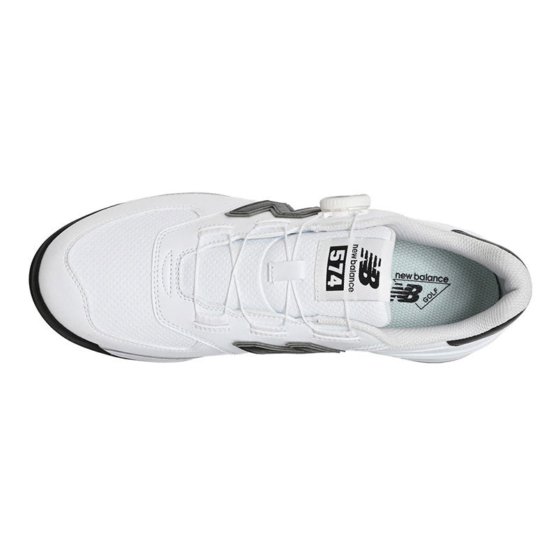NEW BALANCE 574 V4 BOA Women's Spikeless Shoes (White/Grey)