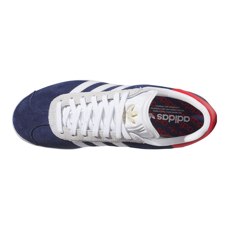 ADIDAS Gazelle Men's Spikeless Shoes (Blue/White/Red)