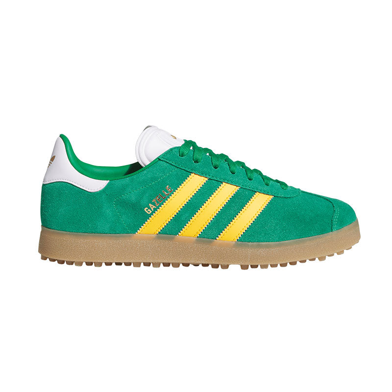 ADIDAS Gazelle Men's Spikeless Shoes (Green/Yellow/White)