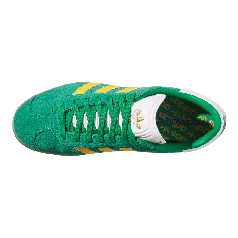 ADIDAS Gazelle Men's Spikeless Shoes (Green/Yellow/White)