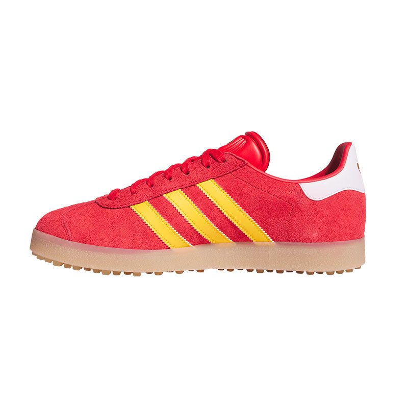 ADIDAS Gazelle Men's Spikeless Shoes (Red/Yellow/Yellow)