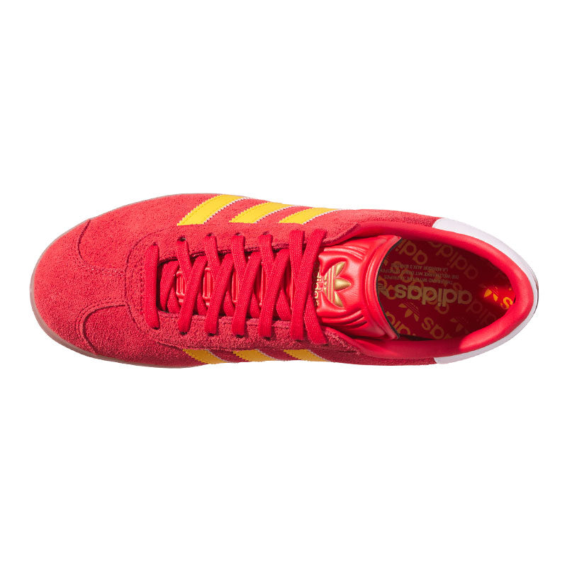 ADIDAS Gazelle Men's Spikeless Shoes (Red/Yellow/Yellow)