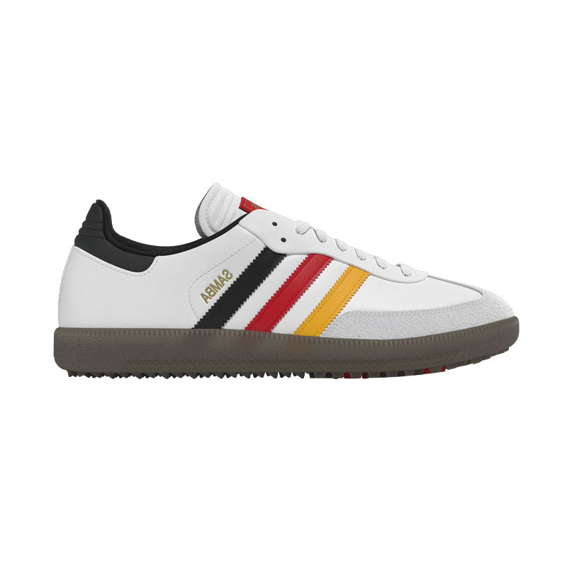 ADIDAS Samba Unisex Spikeless Shoes (White/Red/Black)