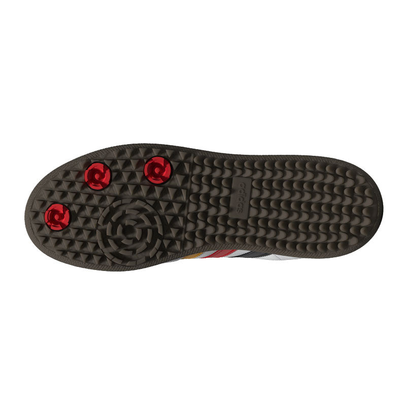 ADIDAS Samba Unisex Spikeless Shoes (White/Red/Black)