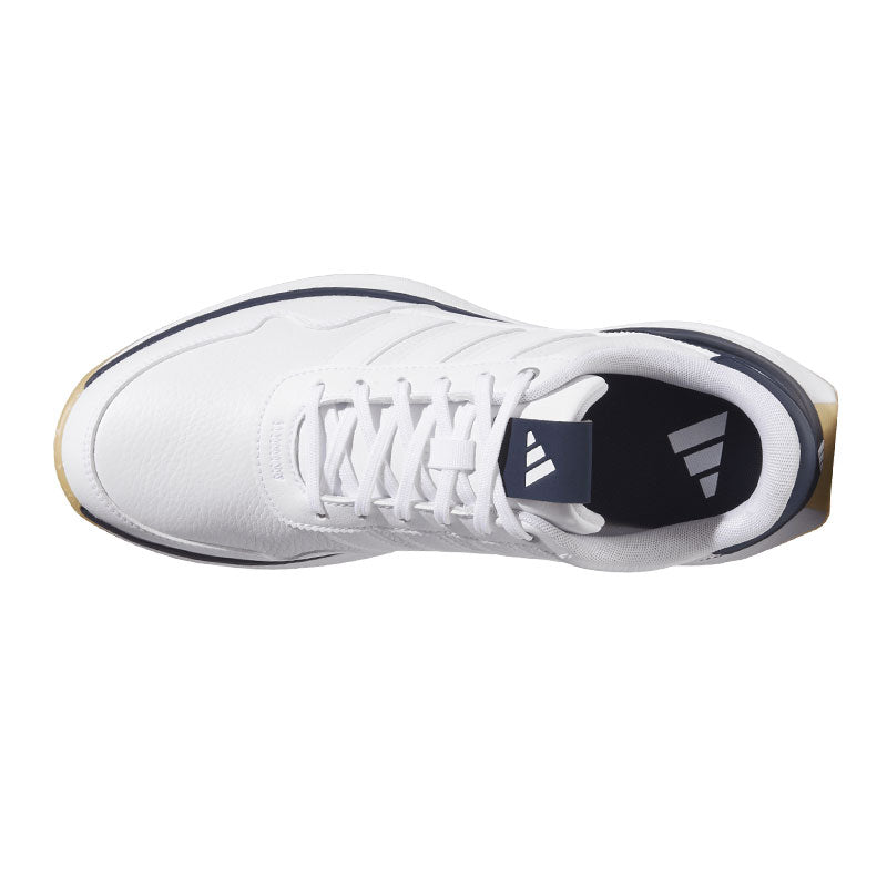 ADIDAS S2G Men's Leather Spikeless Shoes (White/White/Navy)