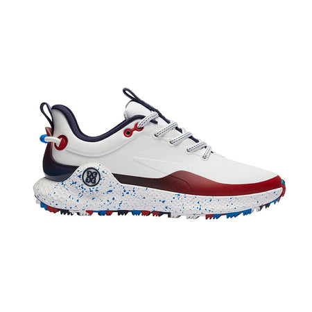 GFORE MG4+ O2 Men's Spikeless Shoes (Snow/Classic Red)