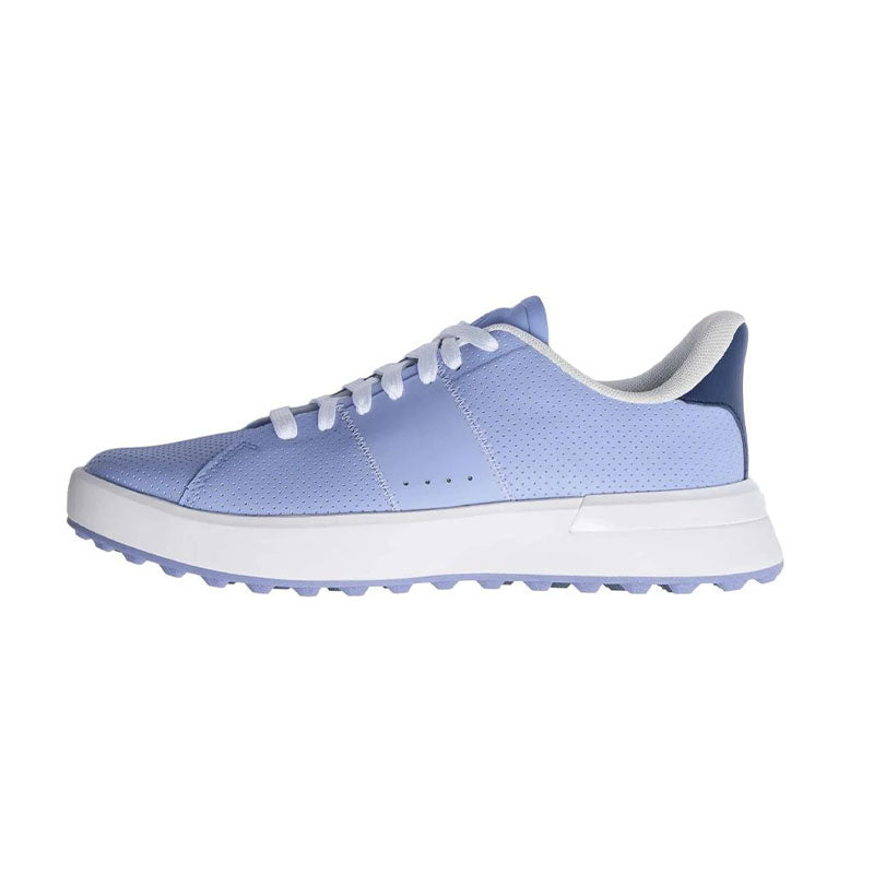 GFORE G.112 Perforated Leather Saddle  Stripe Women's Spikeless Shoes (Willow/Haze)