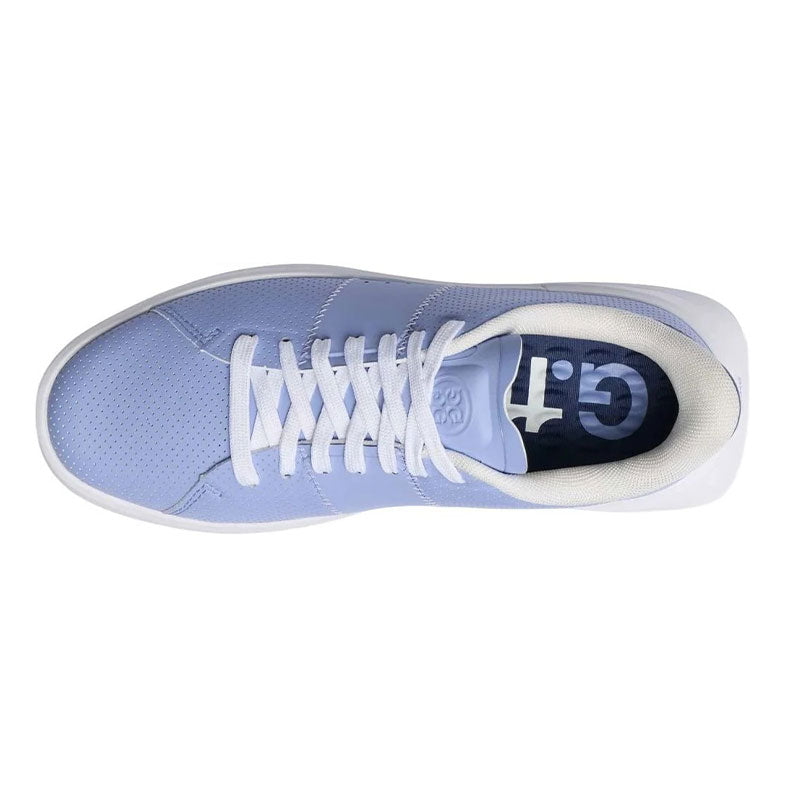 GFORE G.112 Perforated Leather Saddle  Stripe Women's Spikeless Shoes (Willow/Haze)