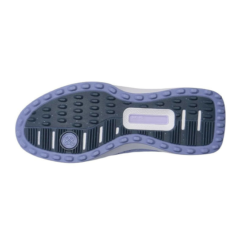 GFORE G.112 Perforated Leather Saddle  Stripe Women's Spikeless Shoes (Willow/Haze)