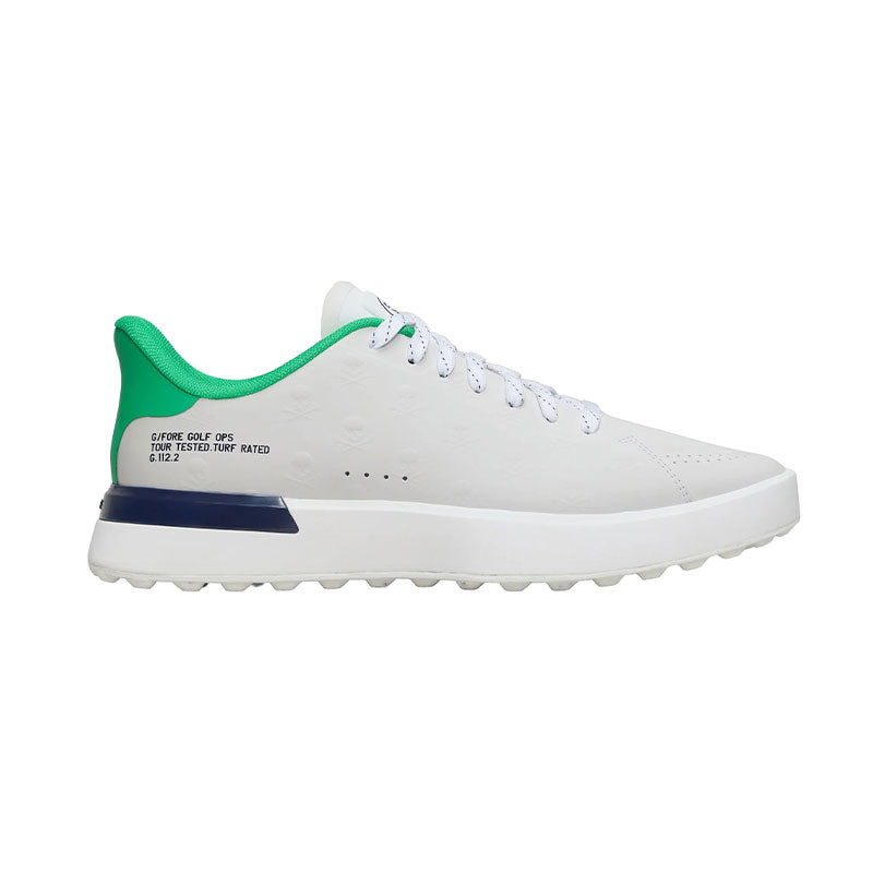 GFORE G.112 Embossed Skull & Tees Men's Spikeless Shoes (Snow/Clover)