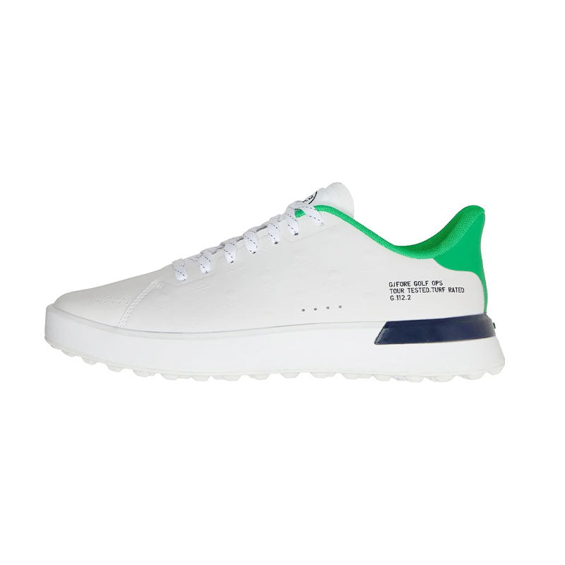GFORE G.112 Embossed Skull & Tees Men's Spikeless Shoes (Snow/Clover)