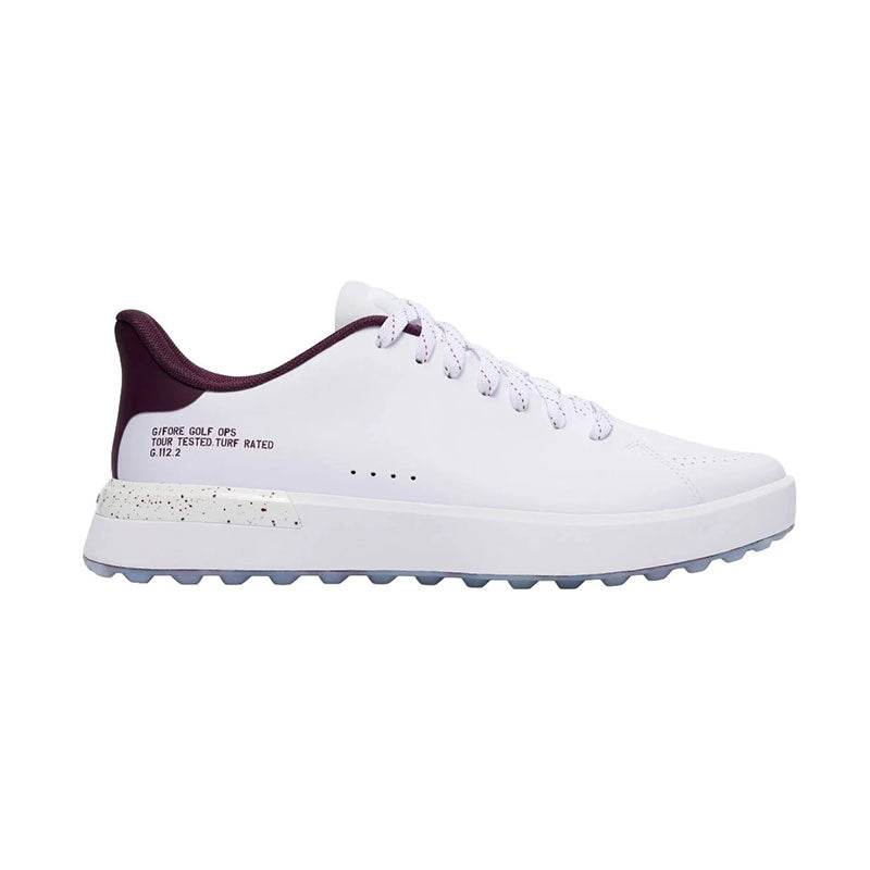 GFORE G.112 Men's Spikeless Shoes (Snow/Dark Plum)