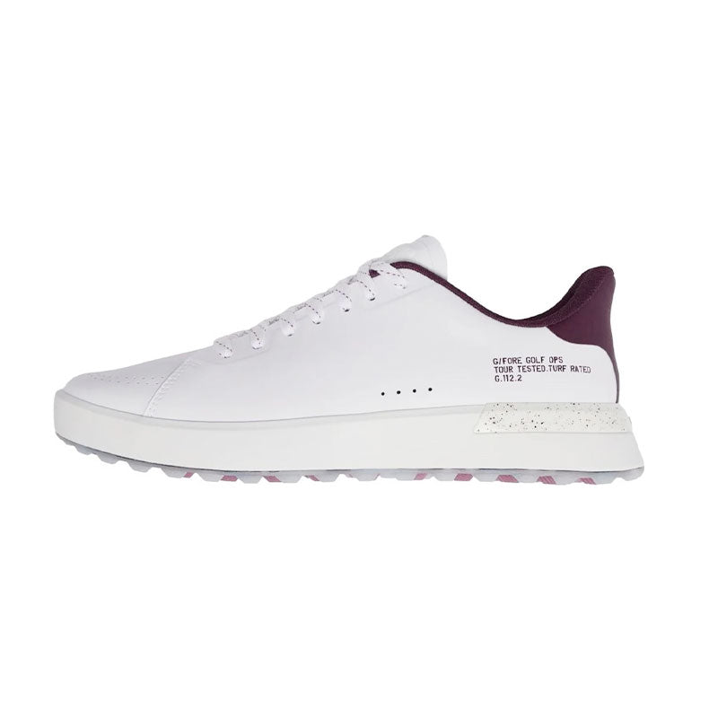 GFORE G.112 Men's Spikeless Shoes (Snow/Dark Plum)