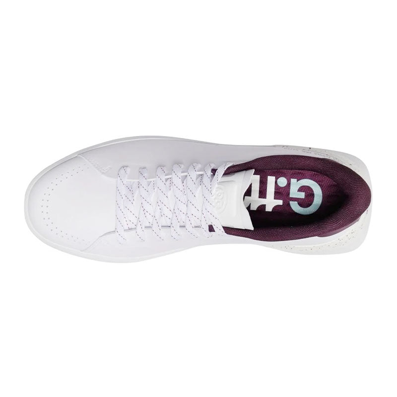 GFORE G.112 Men's Spikeless Shoes (Snow/Dark Plum)