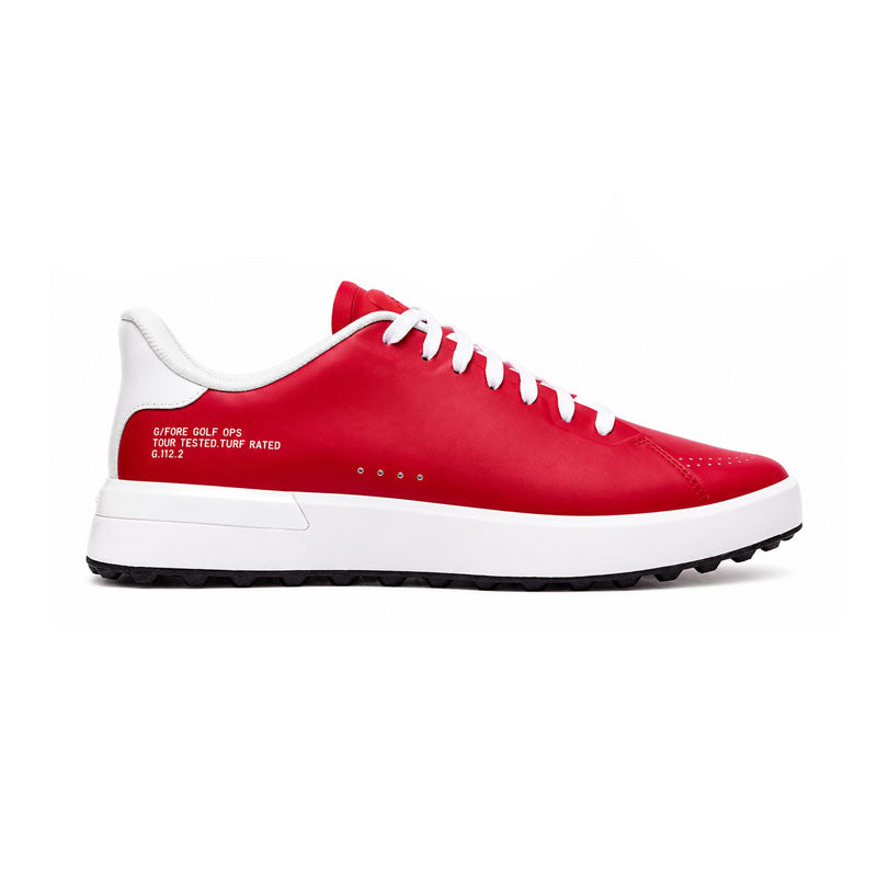 GFORE G.112 LE Men's Spikeless Shoes (Classic Red/Snow)