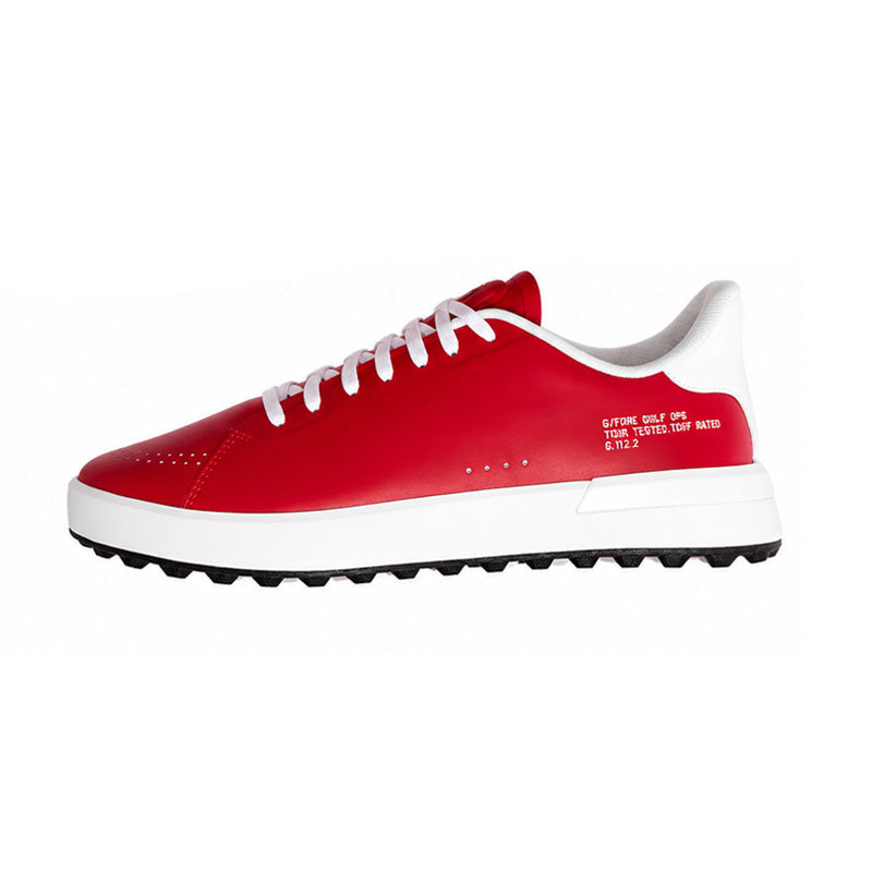 GFORE G.112 LE Men's Spikeless Shoes (Classic Red/Snow)