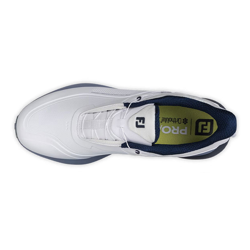 FOOTJOY Pro/SL BOA Men's Spikeless Shoes (White/Blue/Blue)