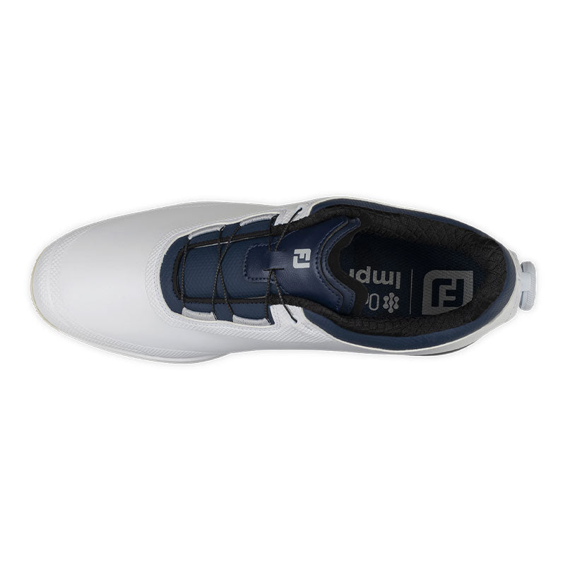 FOOTJOY DryJoys Pro BOA® Men's Spikeless Shoes (White/Navy/Navy)