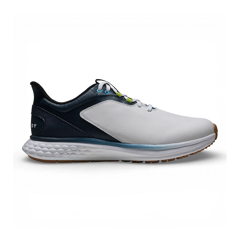 FOOTJOY FJ Pulse Lace Men's Spikeless Shoes (White/Navy/Brown)