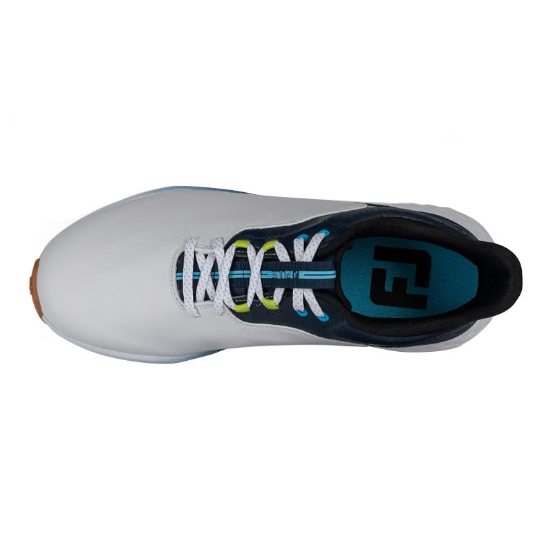 FOOTJOY FJ Pulse Lace Men's Spikeless Shoes (White/Navy/Brown)