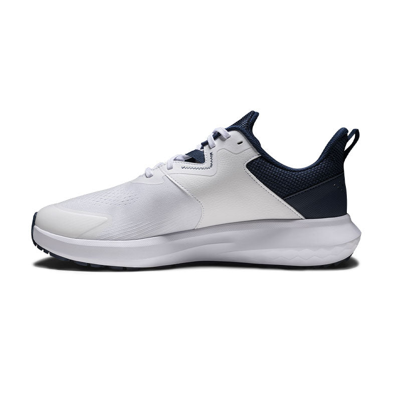 FOOTJOY FJ QMotion Men's Spikeless Shoes (White/Blue/Blue)