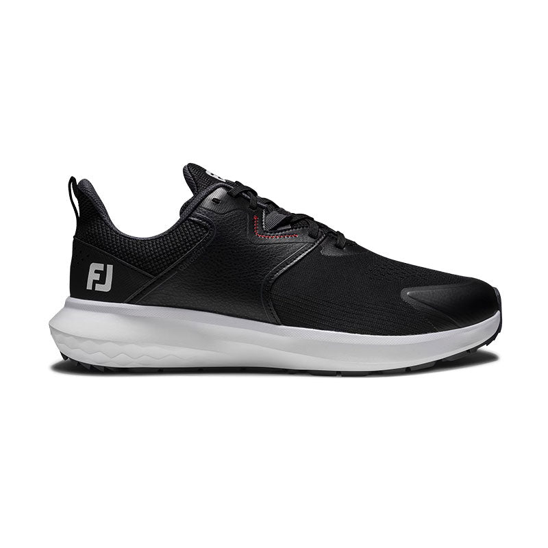 FOOTJOY FJ QMotion Men's Spikeless Shoes (Black/Brown/Red)
