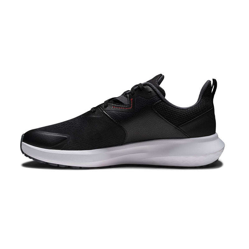 FOOTJOY FJ QMotion Men's Spikeless Shoes (Black/Brown/Red)