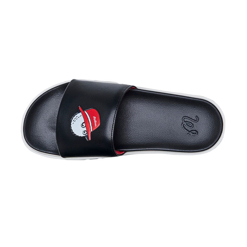 MALBON GOLF Buckets Slide (Black/Red)