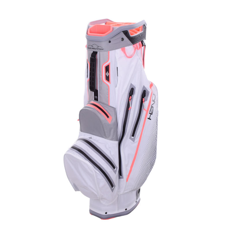 SUN MOUNTAIN H2NO Lite 2022 Women's Cart Bag (White/Grey/Pink)
