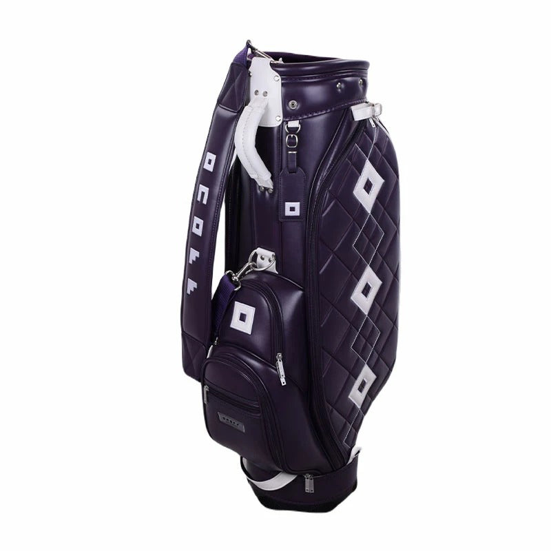 ONOFF OB7923 8.5" Women's Caddie Bag (Purple/White)
