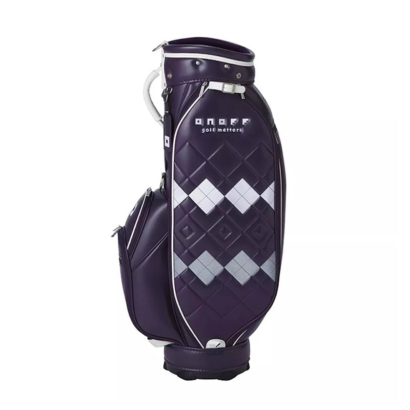 ONOFF OB7923 8.5" Women's Caddie Bag (Purple/White)