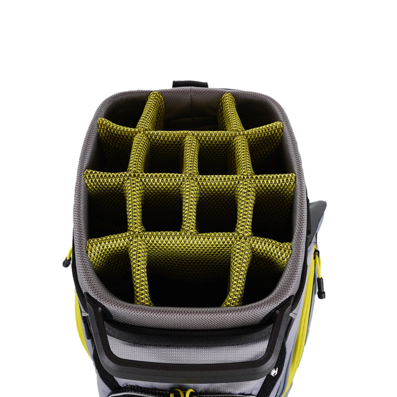PING Traverse 214 Cart Bag (Iron/Black/Yellow)
