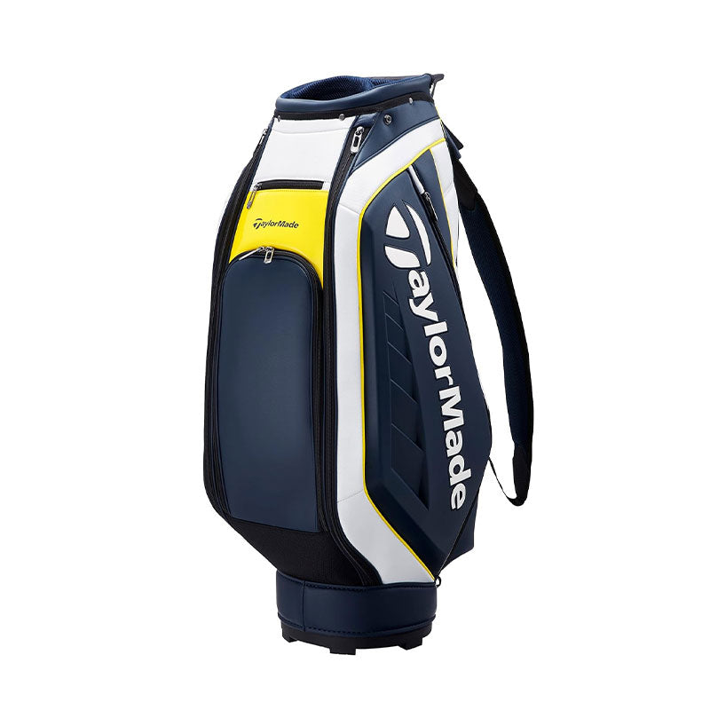 TAYLORMADE 9.5" Auth-Tech Cart Bag (Navy/White/Yellow)