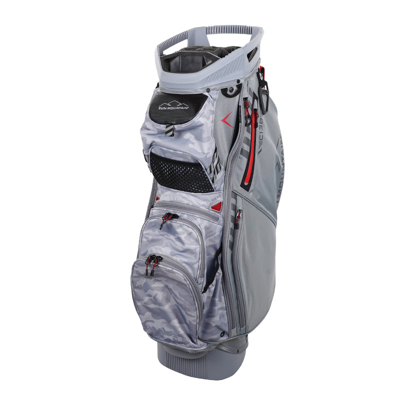 SUN MOUNTAIN 10.5" C-130 14-Way Caddie Bag (Cadet/Grey/Red)