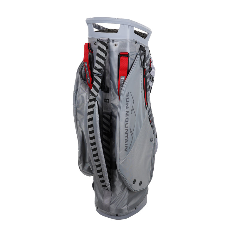 SUN MOUNTAIN 10.5" C-130 14-Way Caddie Bag (Cadet/Grey/Red)