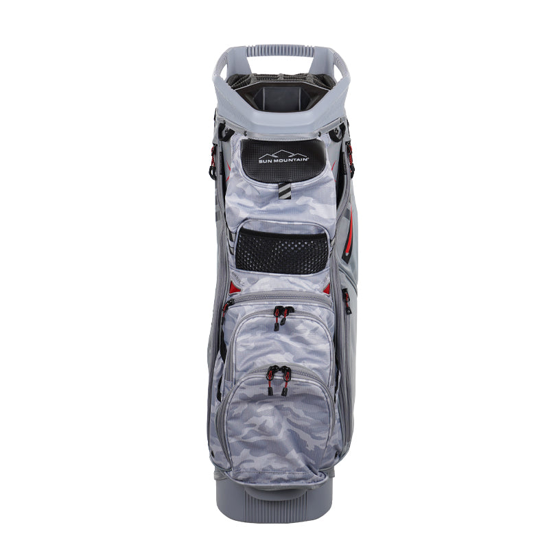 SUN MOUNTAIN 10.5" C-130 14-Way Caddie Bag (Cadet/Grey/Red)