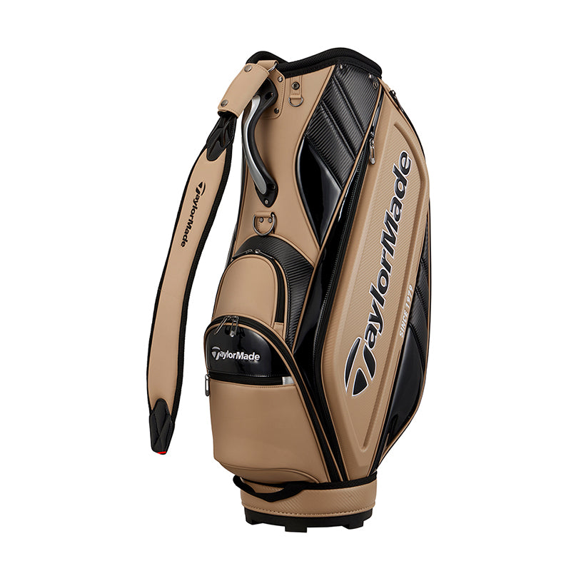 TAYLORMADE 9.5" Auth-Tech Cart Bag (Beige/Black)
