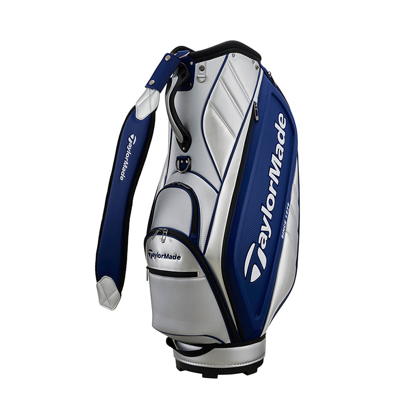 TAYLORMADE 9.5" Auth-Tech Cart Bag (Silver/Navy)
