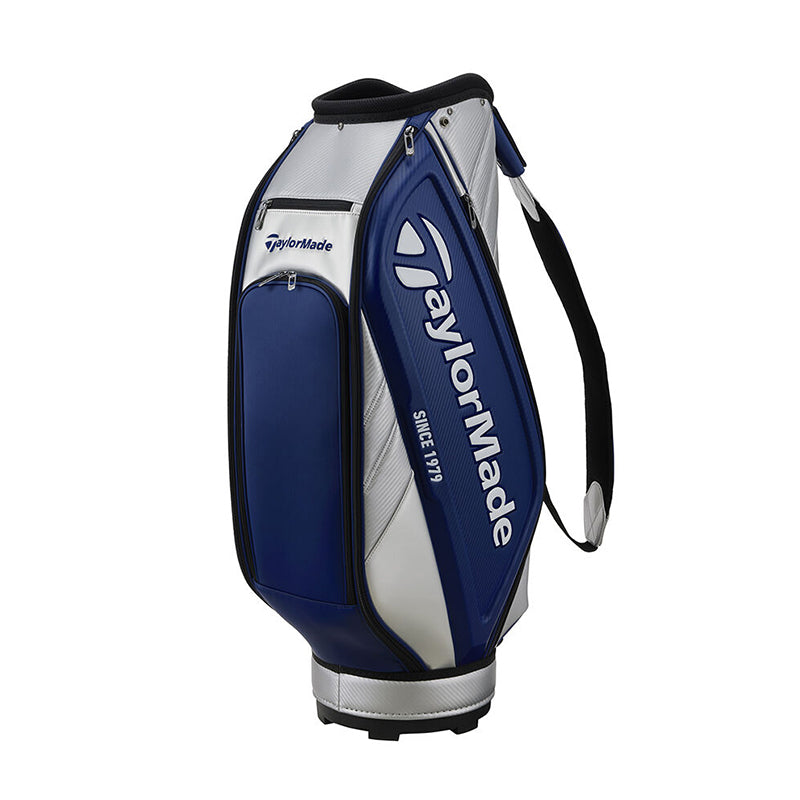 TAYLORMADE 9.5" Auth-Tech Cart Bag (Silver/Navy)